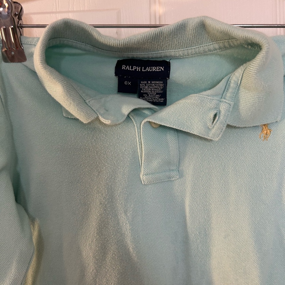 Ralph Lauren Light Mint Polo with Gold Pony